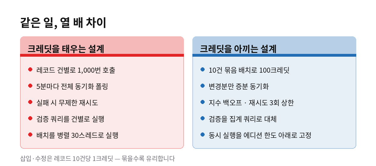 같은 일, 열 배 차이