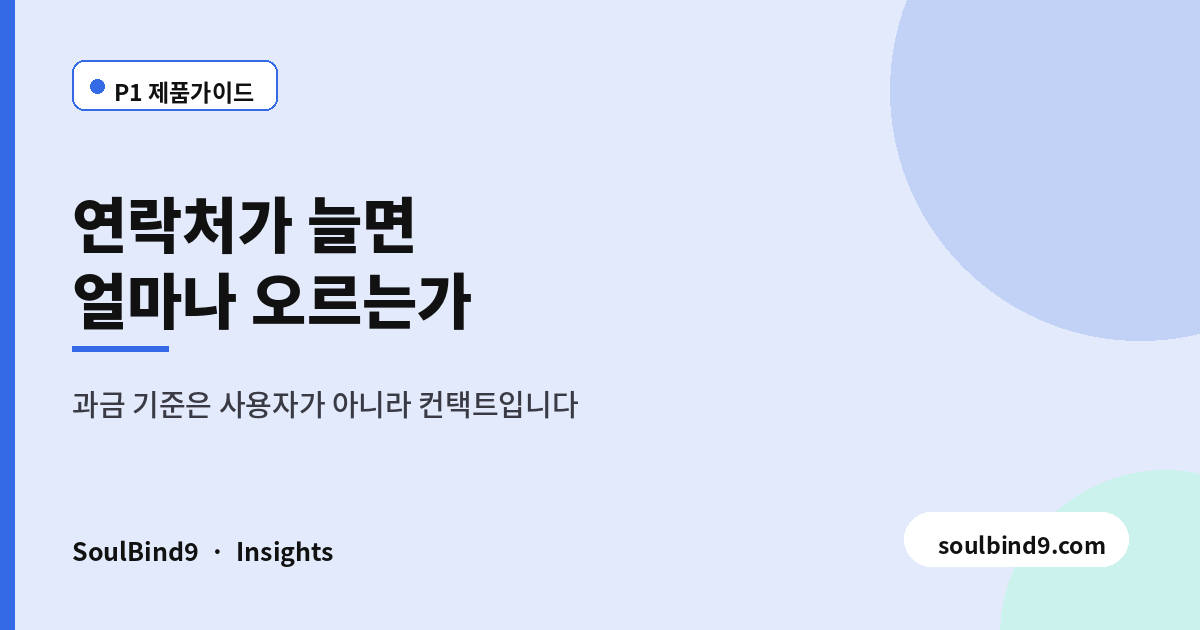 연락처가 늘면,얼마나 오르는가
